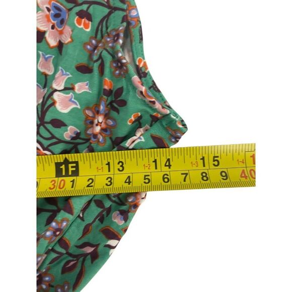 Boden Womens Dress UK 12R US 8  Green Floral Saskia Jersey Maxi Wrap D0174 NWT - Picture 11 of 13
